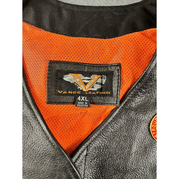 Vance Leather FOE Eagle Riders Vest 4XL Fraternal Order Eagles Motorcycle - Picture 3 of 7